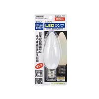 C32形LEDランプ電球色E17ホワイト LDC1LG32E17W3 ヤザワコーポレーション（直送品）