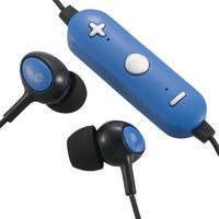 オーム電機 AudioComm Bluetoothステレオイヤホン コントローラー付 ブルー HP-WBT150Z-A（直送品）