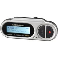 オーム電機 AudioComm ミニICレコーダー 4GB ICR-U114N（直送品）