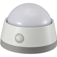 オーム電機 LEDプッシュライト センサー 明暗+人感 白色LED 電池式 NIT-BLA6JD-WN（直送品）