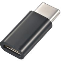 オーム電機 USB変換アダプター Type-C microUSB AudioComm SMT-P73CMJ-K（直送品）
