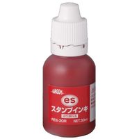 新朝日コーポレーション esスタンプインキ30ml 赤 RES-30R 2個（直送品）