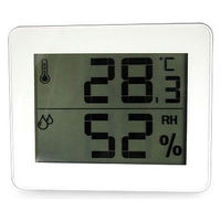 デジタル温湿度計 ホワイト DO01WH ヤザワコーポレーション（直送品）
