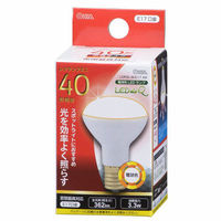 オーム電機 LED電球 レフランプミニ形 E17 40形相当 3W 電球色 広角タイプ140° LDR3L-W-E17 A9