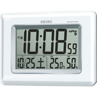セイコータイムクリエーション 電波デジタル時計 温度湿度表示つき SQ424W 1個