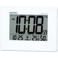 セイコータイムクリエーション 電波デジタル時計 温度湿度表示つき SQ770W 1個