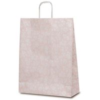 ベルベ 紙袋 1441 自動紐手提袋 T-12 カレン（ピンク） 1441 1包：200枚（50×4）（直送品）
