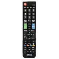 エレコム かんたんTVリモコン/12メーカー対応/ブラック ERC-TV01LBK-MU 1個