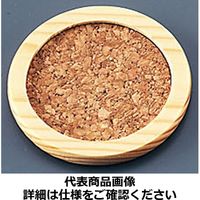 林イマニティ 木製 コルクコースター丸 PKC92001（取寄品）