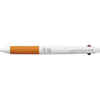 三菱鉛筆 ジェットストリーム 3色ボールペン 0.7mm SXE3-400A-07 白オレンジW4 SXE3400A07W.4 1セット（100本）（直送品）