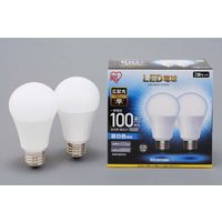 アイリスオーヤマ LED電球 E26 2P 広配光タイプ 昼白色 100形相当（1600lm） LDA14N-G-10T52P