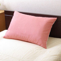 ＜LOHACO＞ イケヒコ まくらカバー 洗える 『リバ枕カバー63』 ピンク／ライトピンク 約43×63cm 1個 （直送品）