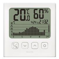 タニタ グラフ付き デジタル温湿度計 TT580WH