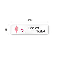 フジタ 会社向けクリスタル A-IN1-0206女子トイレ 平付型アクリル（直送品）