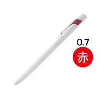 油性ボールペン ブレン 0.7mm 白軸 赤インク BA88-R ゼブラ