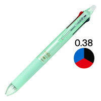 フリクションボール3スリム　0.38mm　パールグリーン軸　緑　消せる3色ボールペン　LKFBS-60UF-PG　パイロット