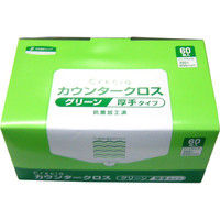 日本製紙クレシア 0823410 抗菌カウンタークロス 厚手（60枚入）グリーン 65312（取寄品）