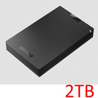 バッファロー USB3.1（Gen.1）対応 ポータブルHDD2TB ブラック HD-PCG2.0U3-GBA 1台