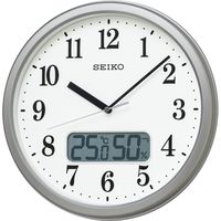 アスクル】SEIKO（セイコー）掛け時計 [電波 ステップ 温湿度 