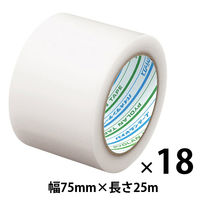 ダイヤテックス 養生テープ パイオランテープ Y-09-CL 塗装・建築養生用 クリア 75mm×25m 1箱（18巻入）