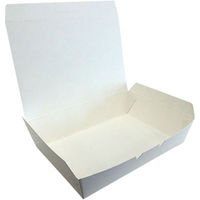 ケーピープラテック 紙製弁当容器 ランチボックス KM-16 白 54908 1包：600枚（50×12）（直送品）