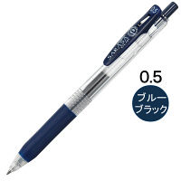 ゲルインクボールペン サラサクリップ 0.5mm ブルーブラック 紺 10本 JJ15-FB ゼブラ