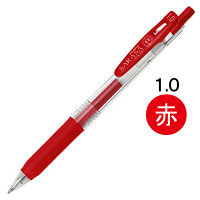 ゲルインクボールペン サラサクリップ 1.0mm 赤 10本 JJE15-R ゼブラ