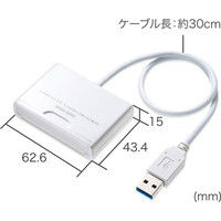 サンワサプライ USB3.1 Gen1（USB3.0） CFカードリーダー ADR-CFU3H 1個（直送品）