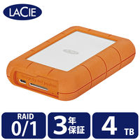 LaCie HDD (ハードディスク) 外付け ポータブル 4TB Rugged RAID Pro STGW4000800 ラシー 1個（直送品）