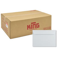 キングコーポレーション 洋形2号 カマス貼 白 枠ナシ 140106 1セット（2000枚入：100枚入×20箱）（直送品）