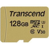 トランセンドジャパン 128GB マイクロSD MLC TS128GUSD500S 1個