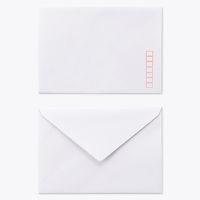 山櫻 口糊付き白封筒 洋2 Sケント スラット 枠入 00402016 1箱(500枚入)×2箱（直送品）