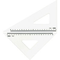 ORIONS メタクリル三角定規（目盛付） 24cm A-820 1セット（2個） 共栄プラスチック（直送品）