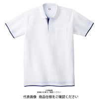 トムス ベーシックレイヤードポロシャツ ホワイト×ロイヤルブルー SS 00195-BYP-732-SS 1セット（2枚）（直送品）