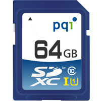 SDXCカード 64GB Class10 UHS-I対応 永久保証 （国内正規品） SD10U11-64 PQI JAPAN（直送品）