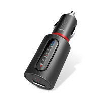 エレコム FMトランスミッター Bluetooth USBポート付 2.4A おまかせ充電 4チャンネル ブラック