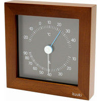 kuuki シカク温湿度計 ブラウン KU-4783 エンペックス気象計（直送品）