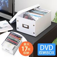 サンワダイレクト 組立DVD収納ボックス（17枚まで収納）