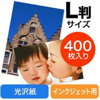 サンワダイレクト 写真用紙（光沢・L判・400枚） 300-JP036 1個（直送品）