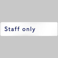 フジタ 医療機関向けルームプレート（室名札） アクリル 長方形 Staff Only 1枚（直送品）