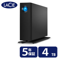 LaCie HDD (ハードディスク) 外付け 4TB d2 Professional 5年保証 ブラック STHA4000800 ラシー 1個（直送品）