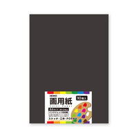 シモジマ 画用紙 A4 ブラック 002163747 1セット（10束）（直送品）
