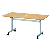 サンテック フォールディングテーブル 対面タイプ ナチュラル 幅1500×奥行800×高さ700mm 1台