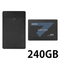 SSD 内蔵 240GB SerialATA接続 簡単換装 データ移行ソフト 外付け変換ケース付属 ESD-IB0240G エレコム 1台