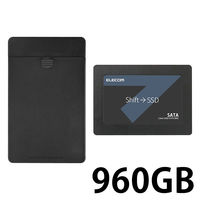 SSD 内蔵 960GB SerialATA接続 簡単換装 データ移行ソフト 外付け変換ケース付属 ESD-IB0960G エレコム 1台