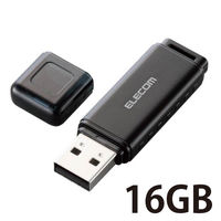 エレコム USBフラッシュ/16GB/USB2.0/パスワードロック機能対応 MF-HSU2A16GBK 1個