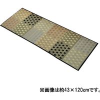 イケヒコ キッチンマット 国産い草 シンプル 滑りにくい加工 『プチブロック』 幅1200×奥行430mm