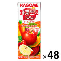 【紙パック】【野菜ジュース】カゴメ 野菜生活100 アップルサラダ 200ml 1セット（48本）