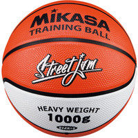 ミカサ】 小学生用バスケットトレーニング用ボール（重量 1kg） ゴム素材 オレンジ色／白色 B5JMTR-O（直送品）
