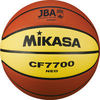 ミカサ】 男子用（一般・大学・高校・中学） バスケットボール 7号球 （検定球・茶／黄・日本製の特殊天然皮革使用） CF7700-NEO（直送品）